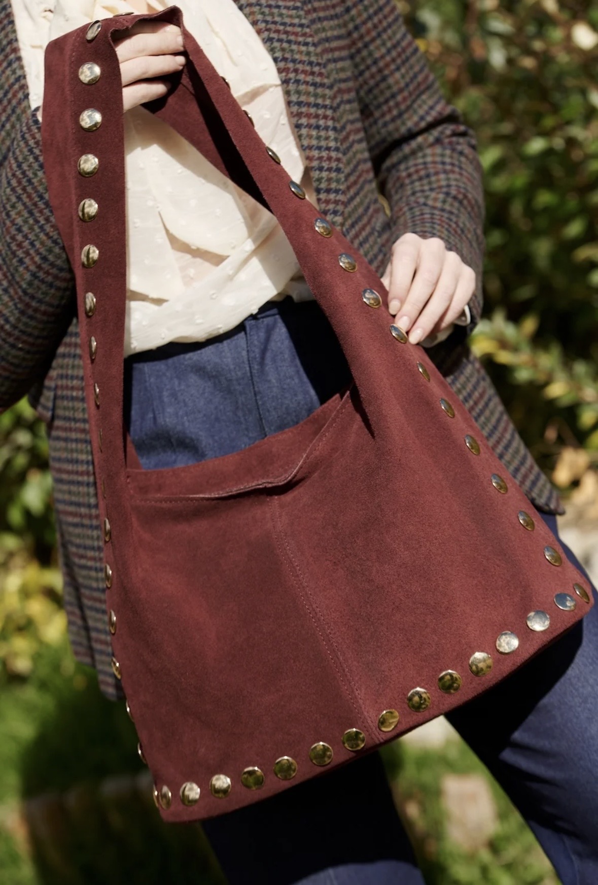 BOLSO PIEL ANTE TACHAS